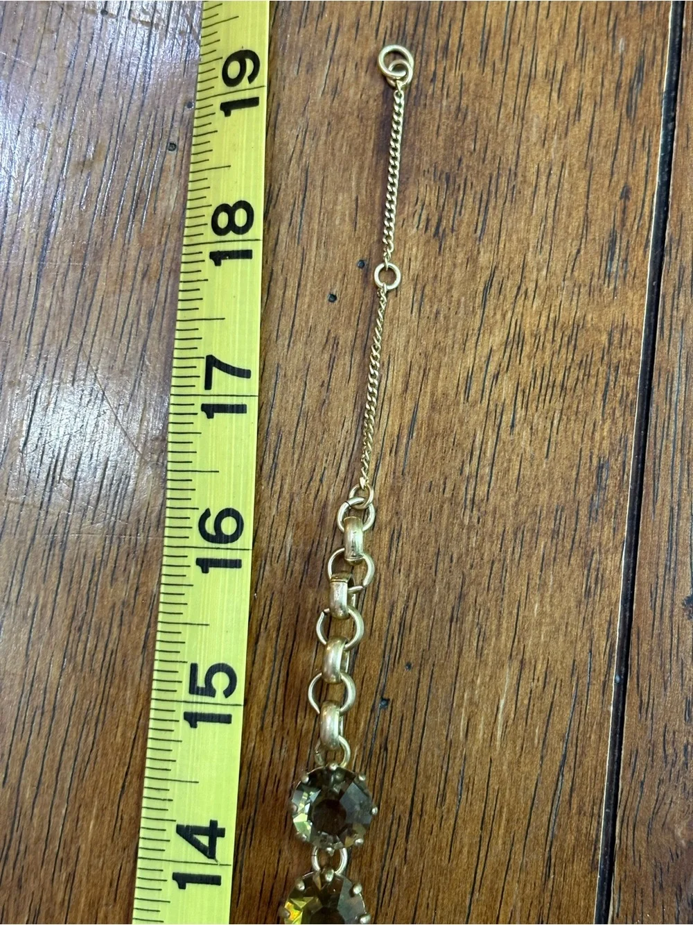Madewell Gold-Tone Yellow/Citrine/Amber Crystal Necklace - Women Jewelry - Picture 5 of 5